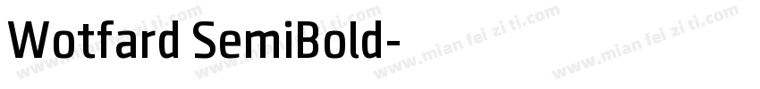 Wotfard SemiBold字体转换